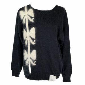 Vintage Ceau Mar angora knit sweater with bows size L
